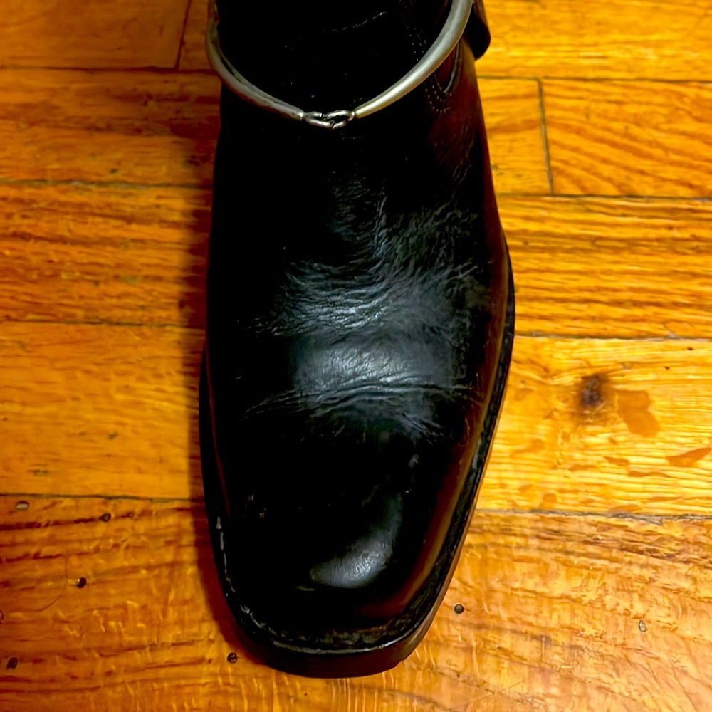 Vintage GENUINE GUCCI Leather Horse-Bit Boots Motorcycle Men’s Size U.S. 8.5M